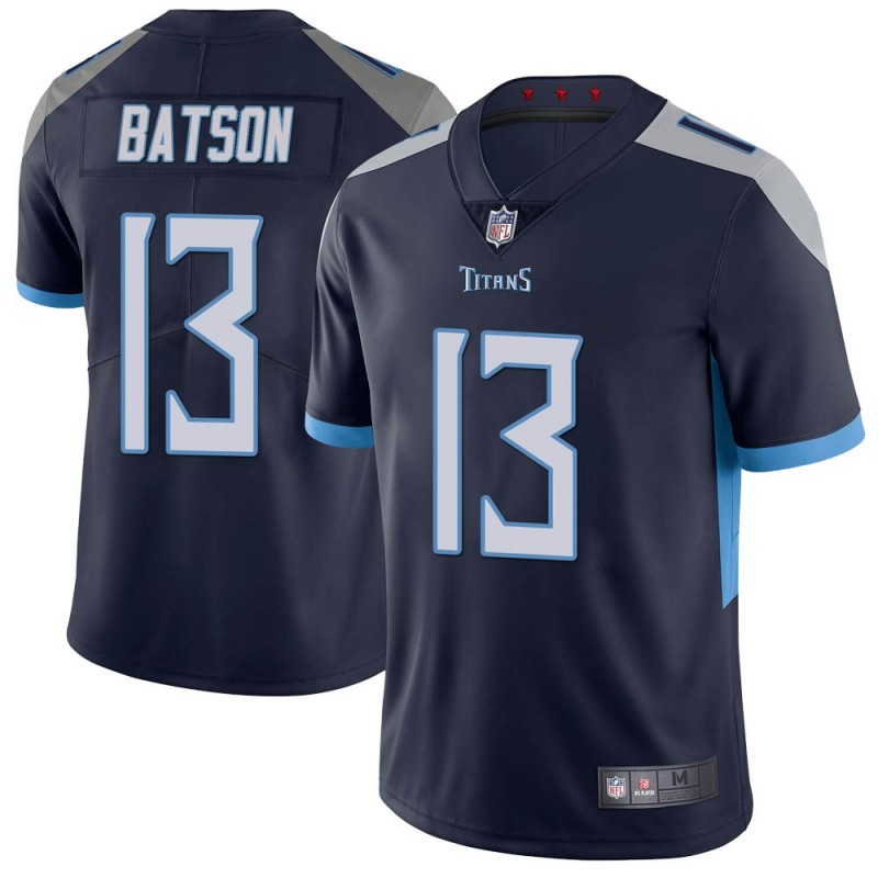Men's Black Tennessee Titans #13 Cameron Batson Vapor Untouchable Stitched Jersey